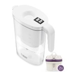 Cana Vida alba 2.6 l cu indicator manual si 2 filtre Alcalin