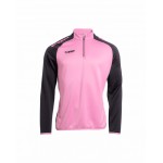 Bluza sport pentru barbati cu fermoar scurt BWT ONE roz marimea L