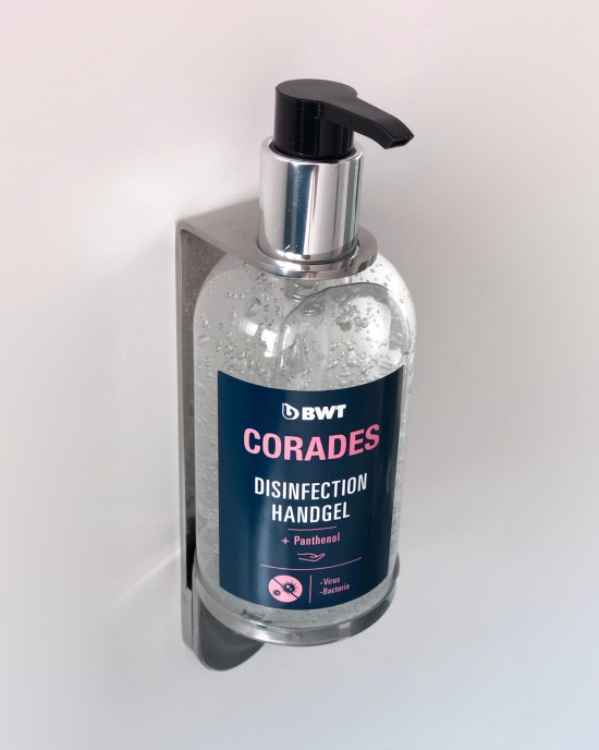 BWT Corades - Gel dezinfectant pentru maini + Pantenob provitamina B5 300 ml (pentru hidratarea si ingrijirea  mainilor)